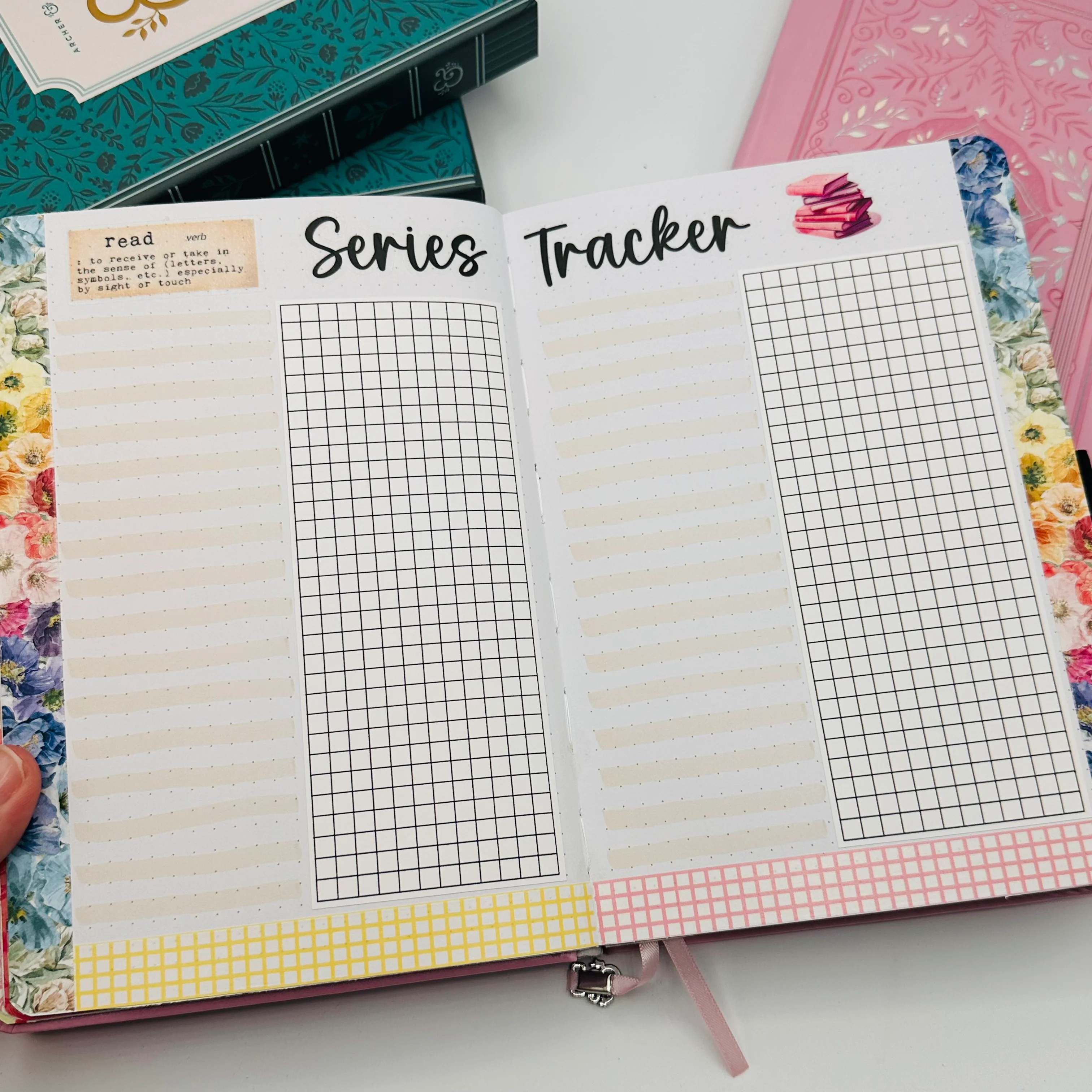 A5 Pre-Setup Reading Journal - Bright Floral Theme - Image 11