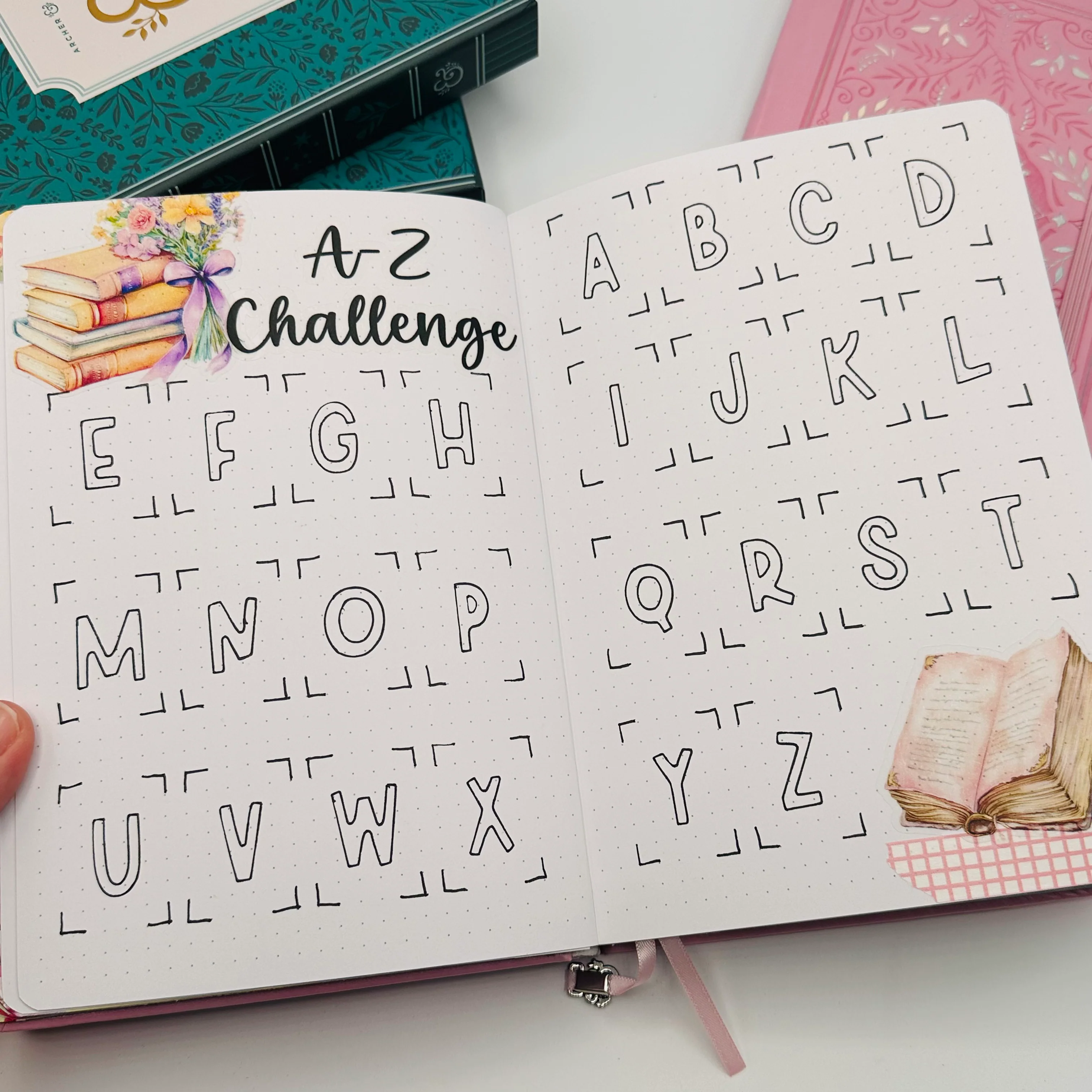 A5 Pre-Setup Reading Journal - Bright Floral Theme - Image 15