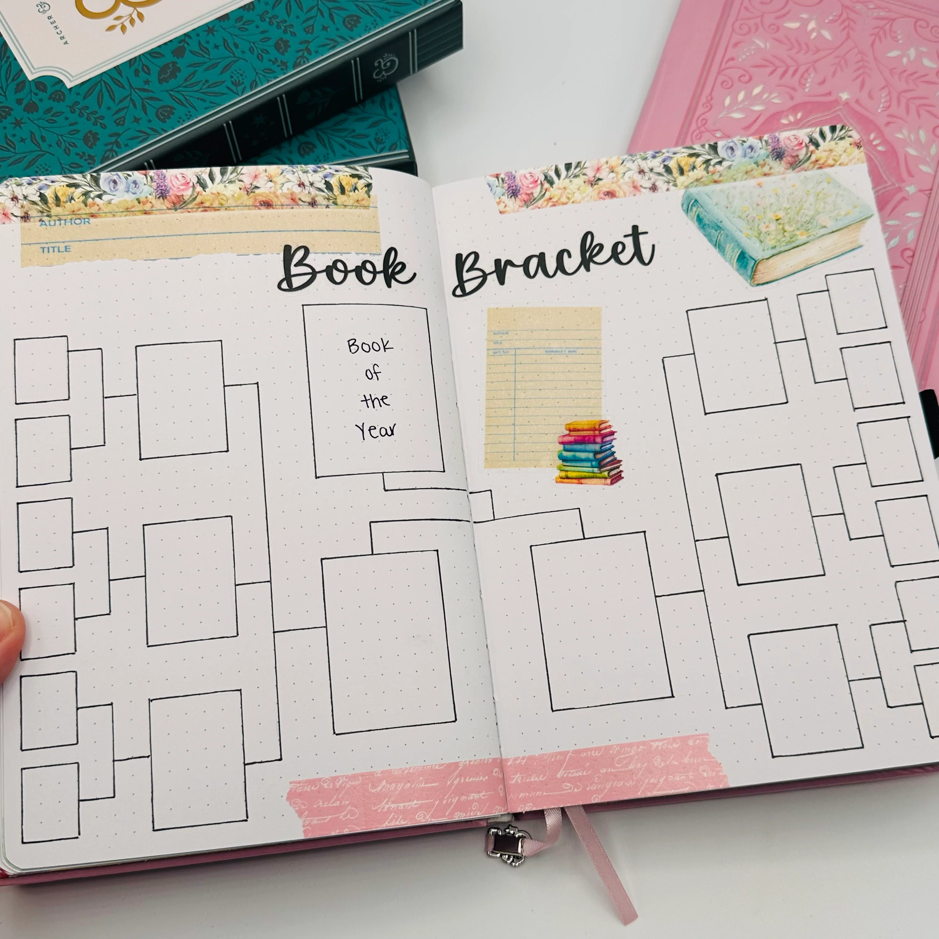 A5 Pre-Setup Reading Journal - Bright Floral Theme - Image 17