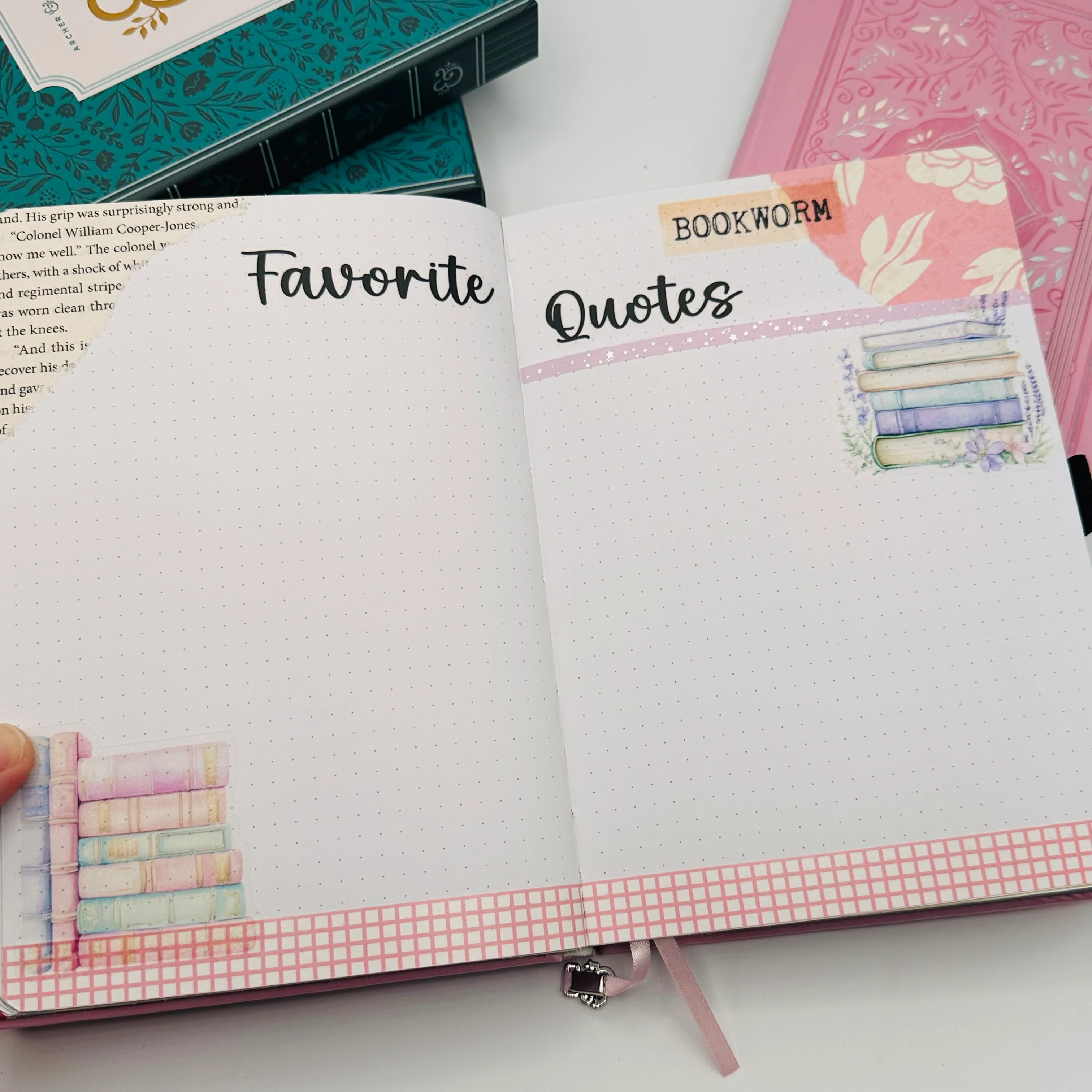 A5 Pre-Setup Reading Journal - Bright Floral Theme - Image 18