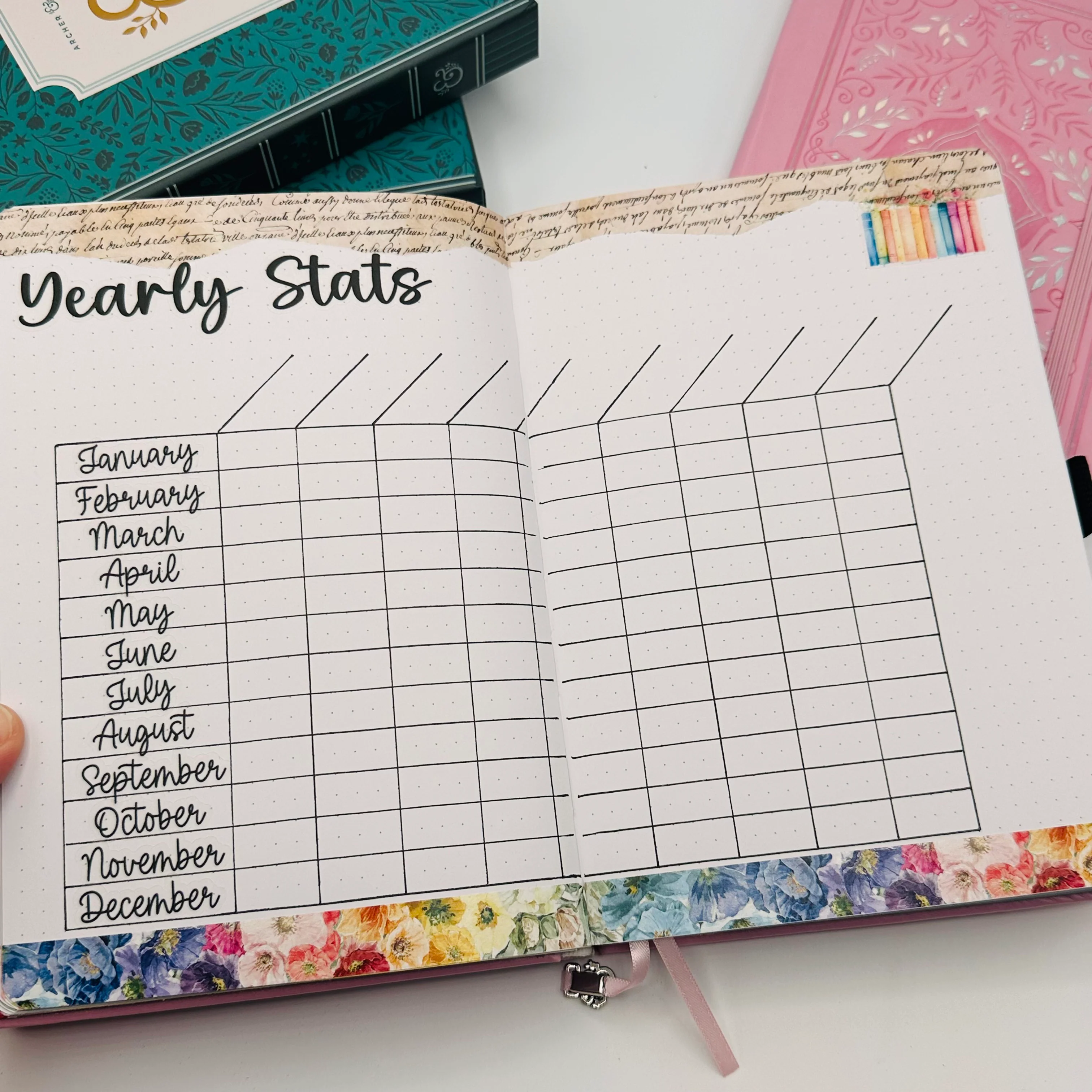 A5 Pre-Setup Reading Journal - Bright Floral Theme - Image 19