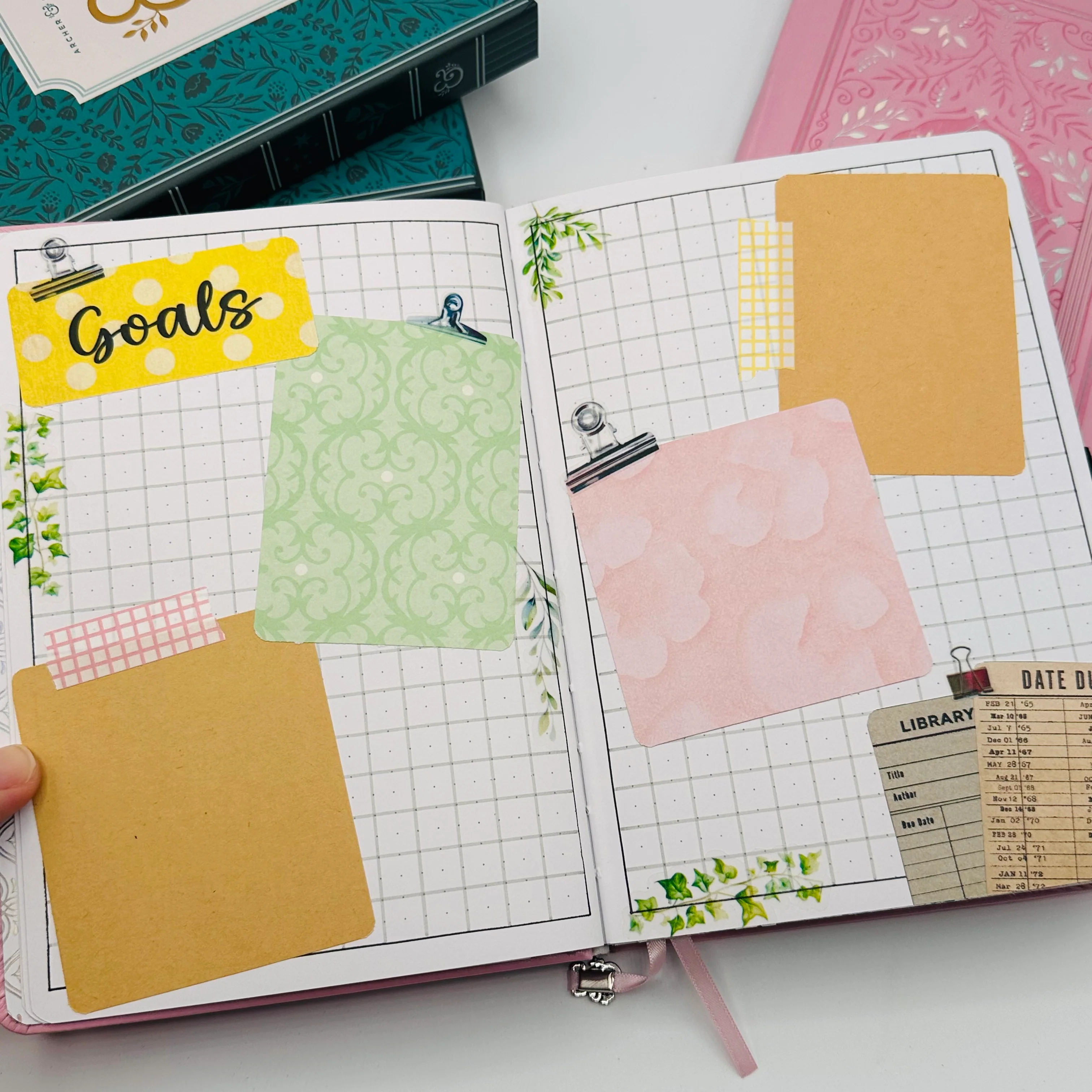 A5 Pre-Setup Reading Journal - Bright Floral Theme - Image 4