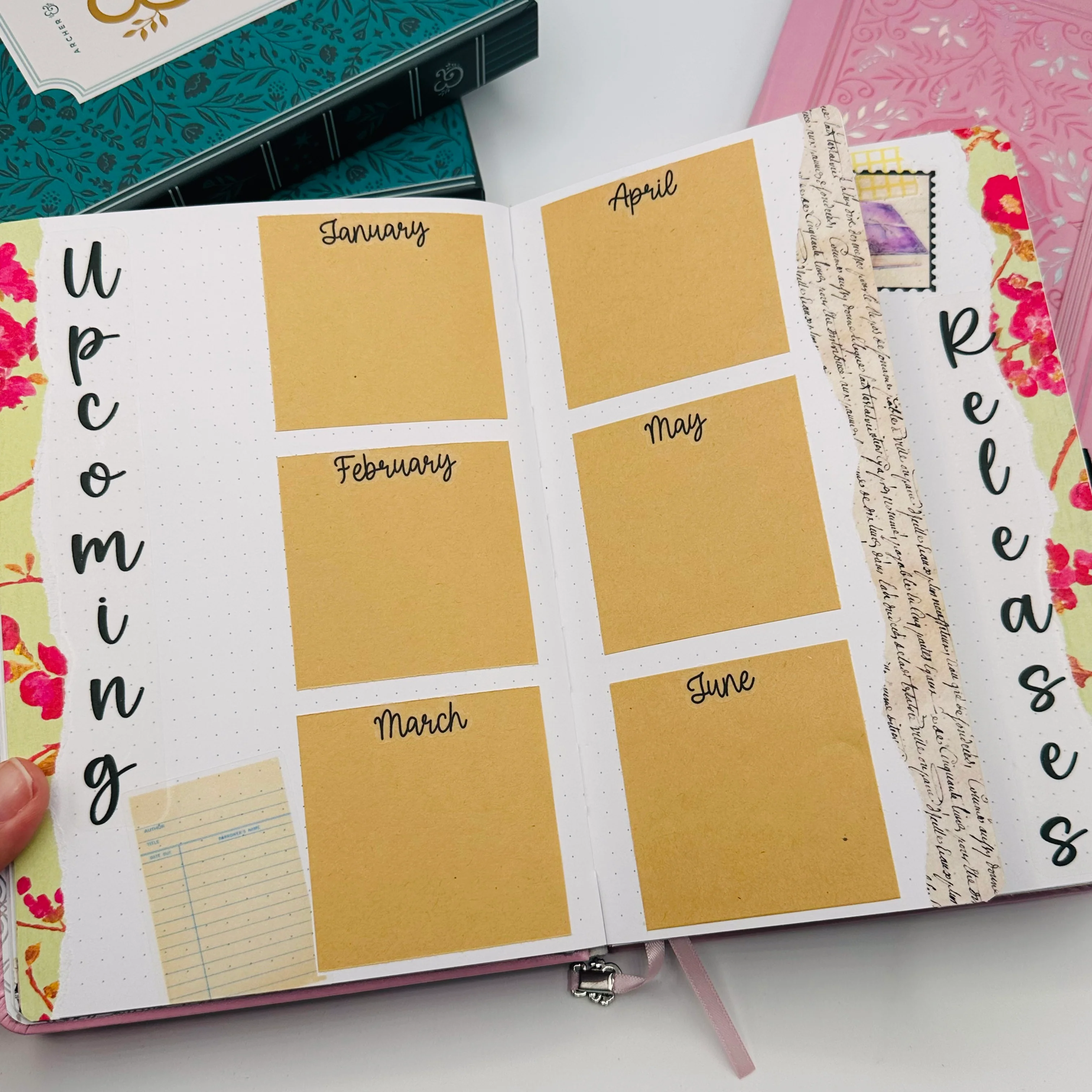 A5 Pre-Setup Reading Journal - Bright Floral Theme - Image 6