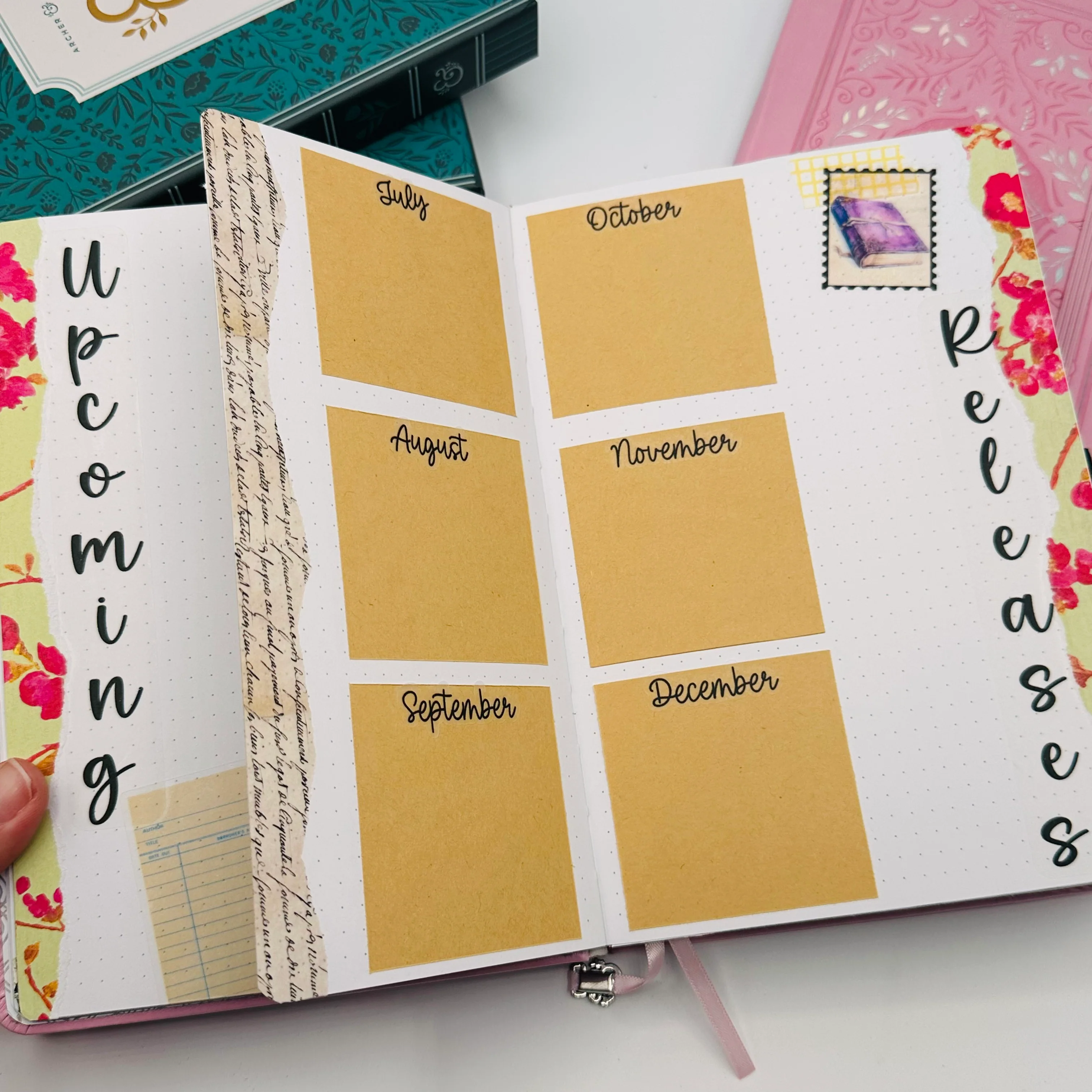 A5 Pre-Setup Reading Journal - Bright Floral Theme - Image 7
