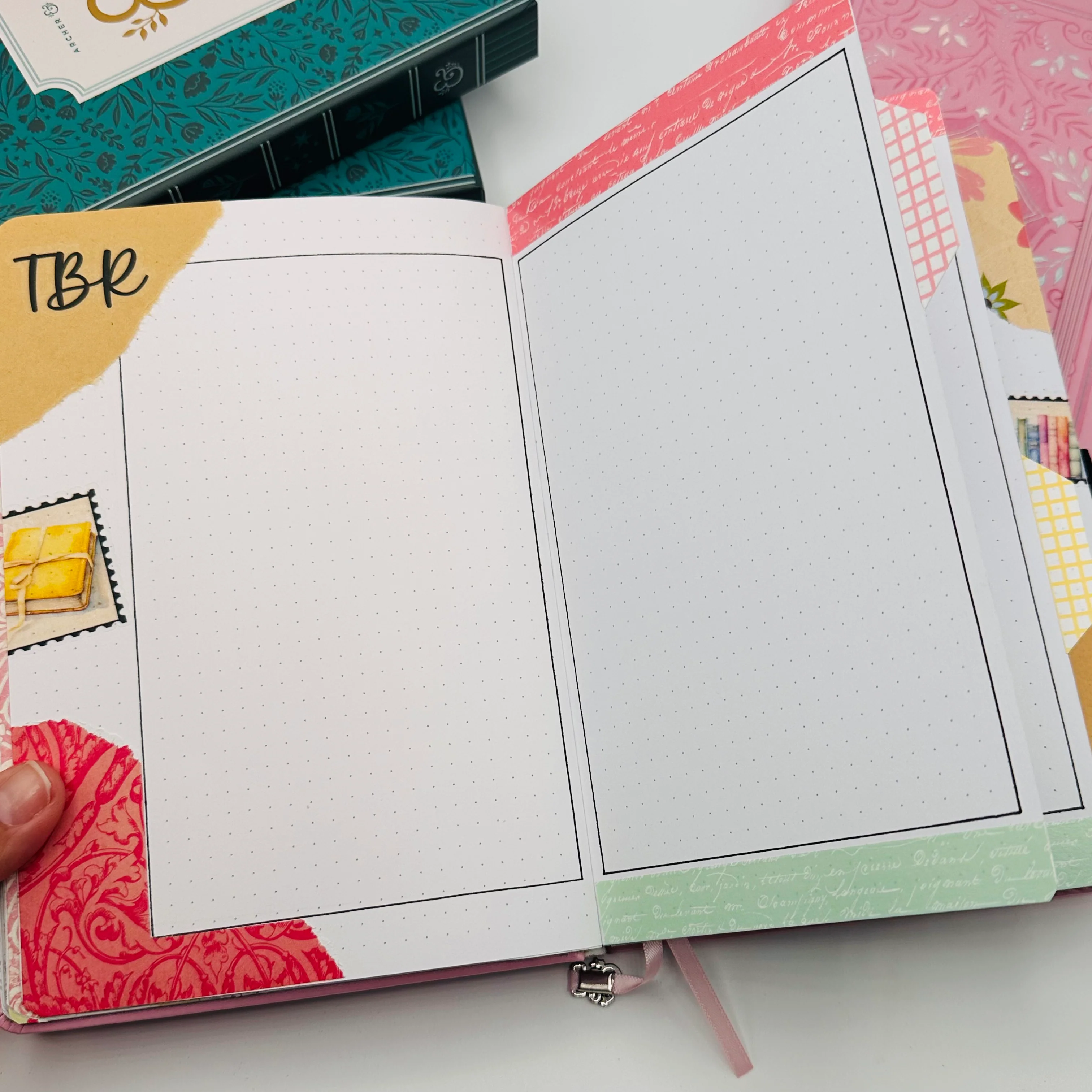 A5 Pre-Setup Reading Journal - Bright Floral Theme - Image 9