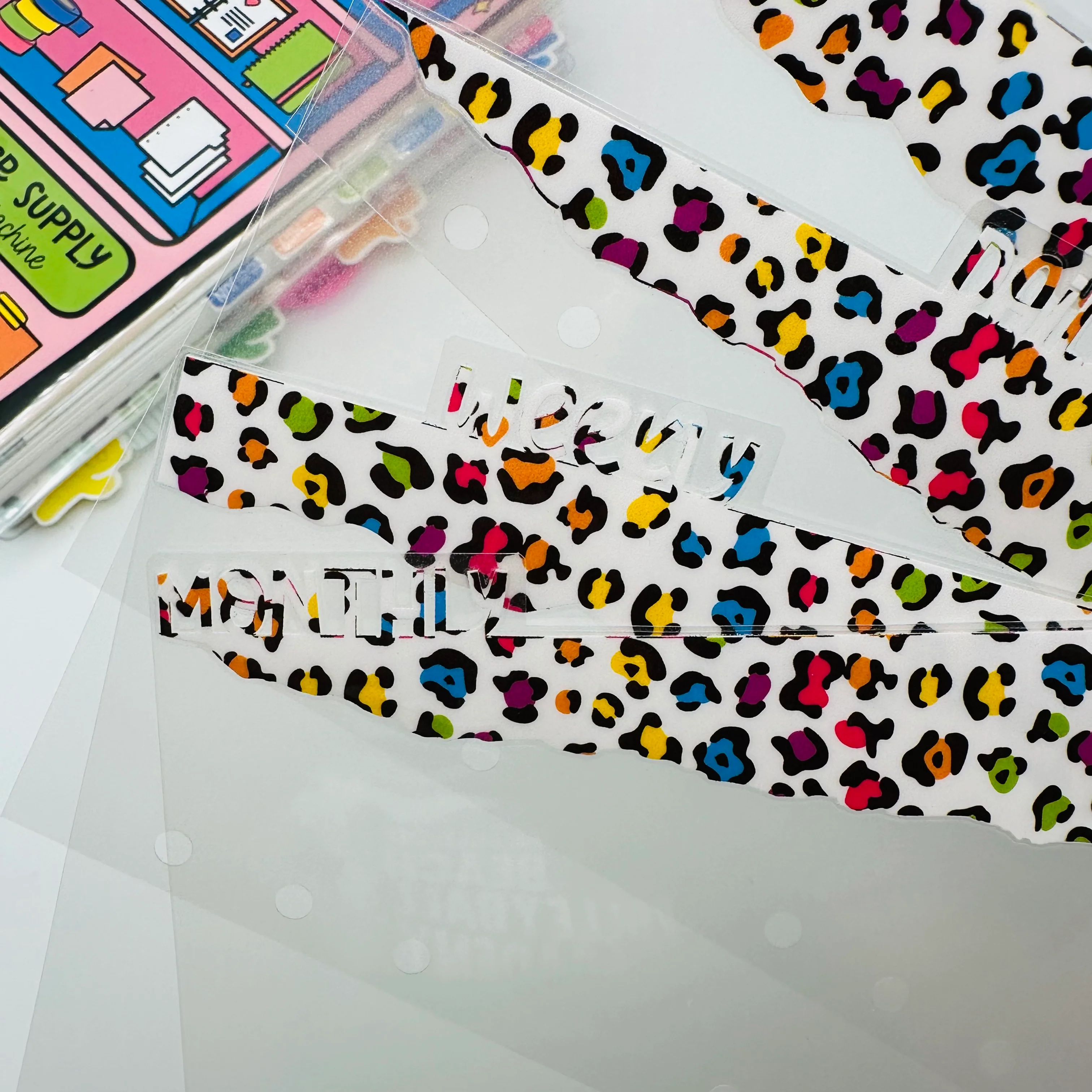 Colorful Leopard Dividers - SIDE TABS - Image 3