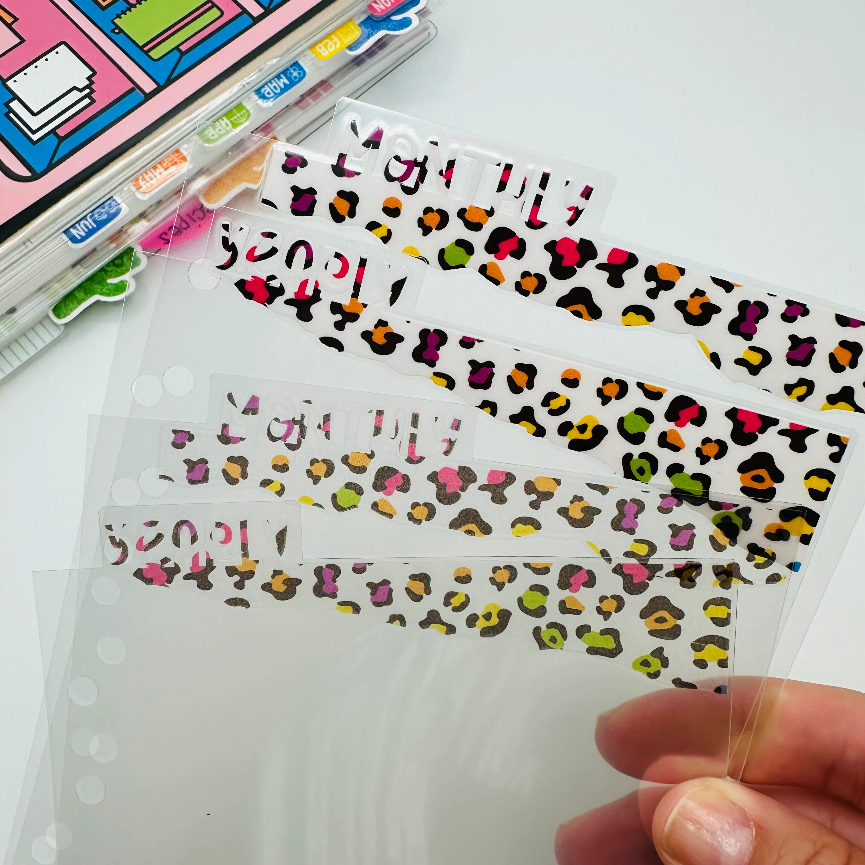 Colorful Leopard Dividers - SIDE TABS - Image 4