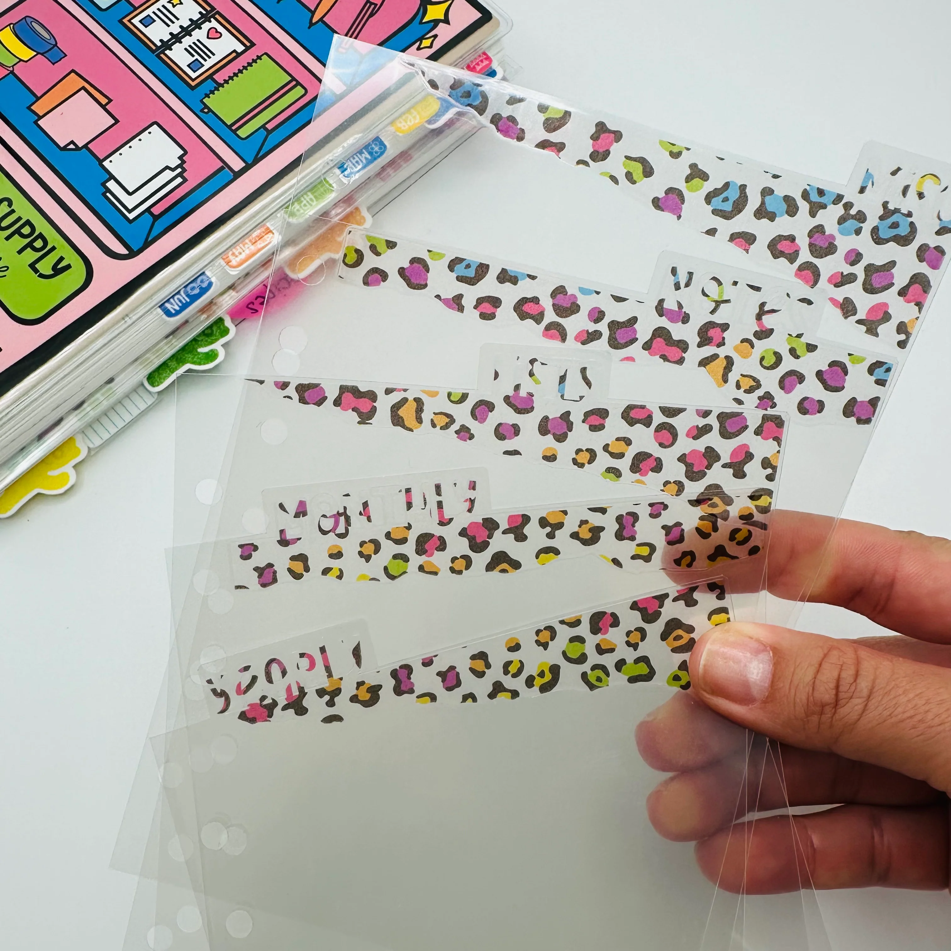 Colorful Leopard Dividers - TOP TABS - Image 2