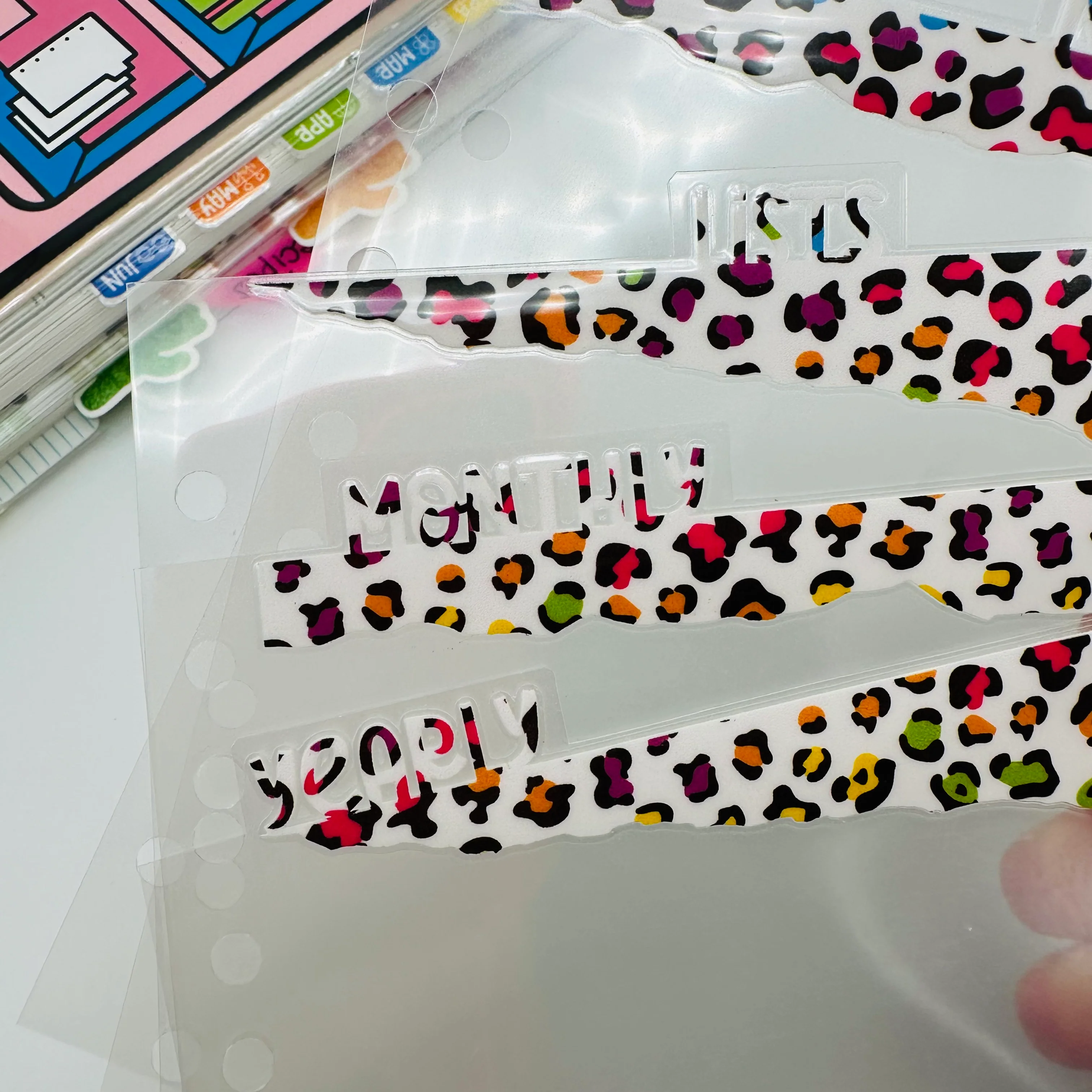 Colorful Leopard Dividers - TOP TABS - Image 5