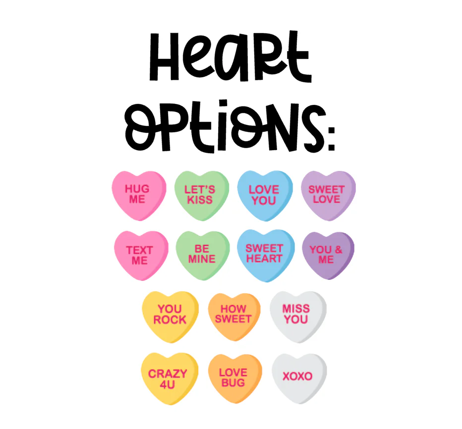 Conversation Heart Mini Tab Planner Dividers - SIDE TABS - Image 5