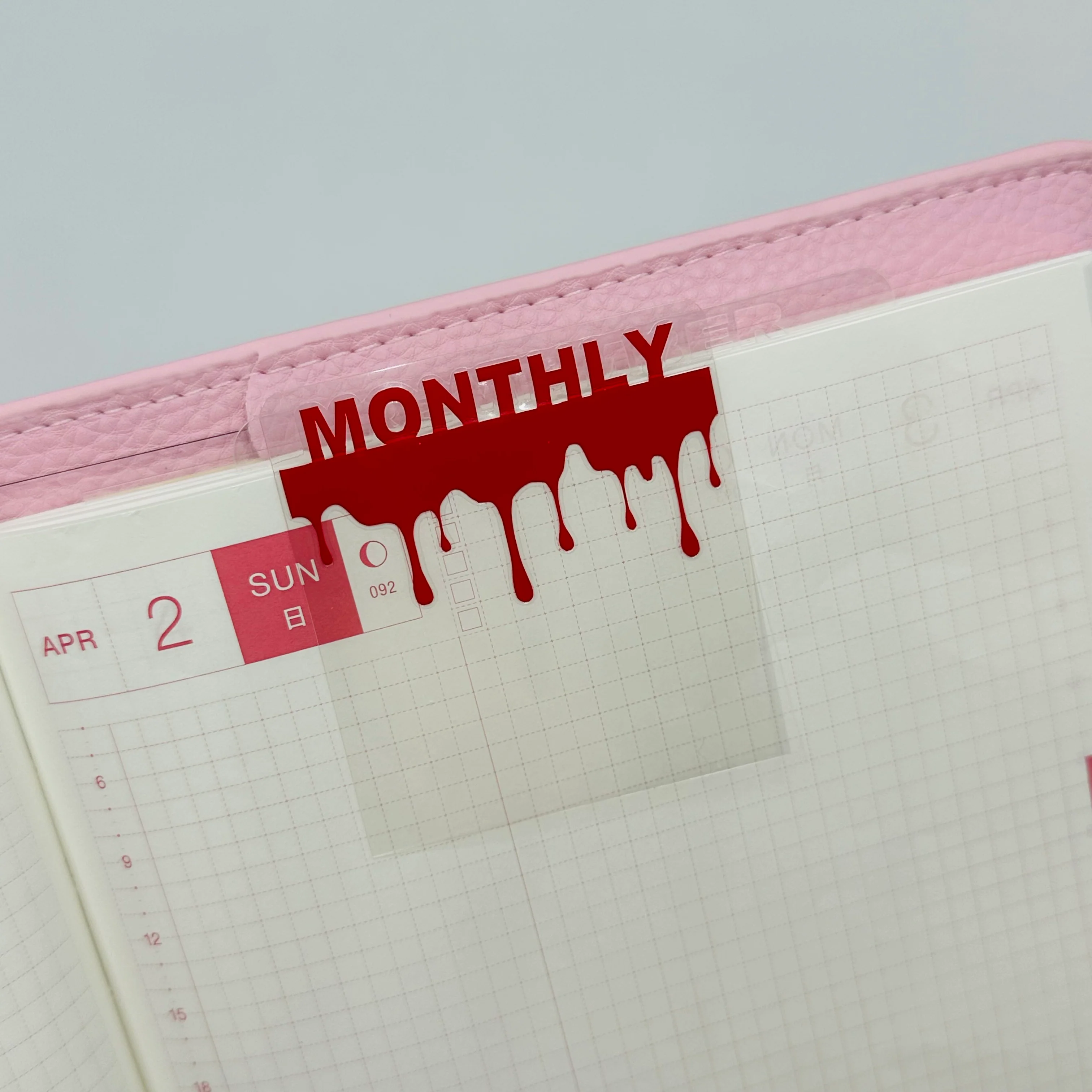 Custom Mini Drip Tab Planner Dividers - TOP TABS - Image 4