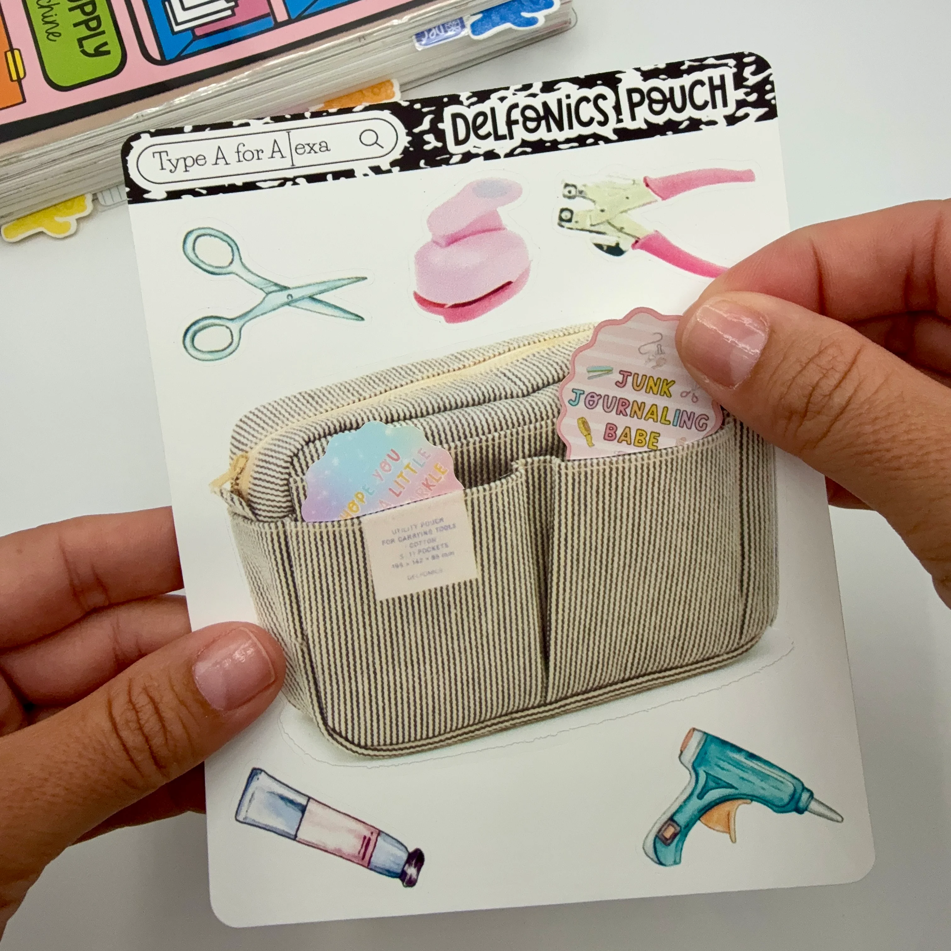 Delfonics Craft Pouch Jumbo Journaling Sticker Pocket - Image 3