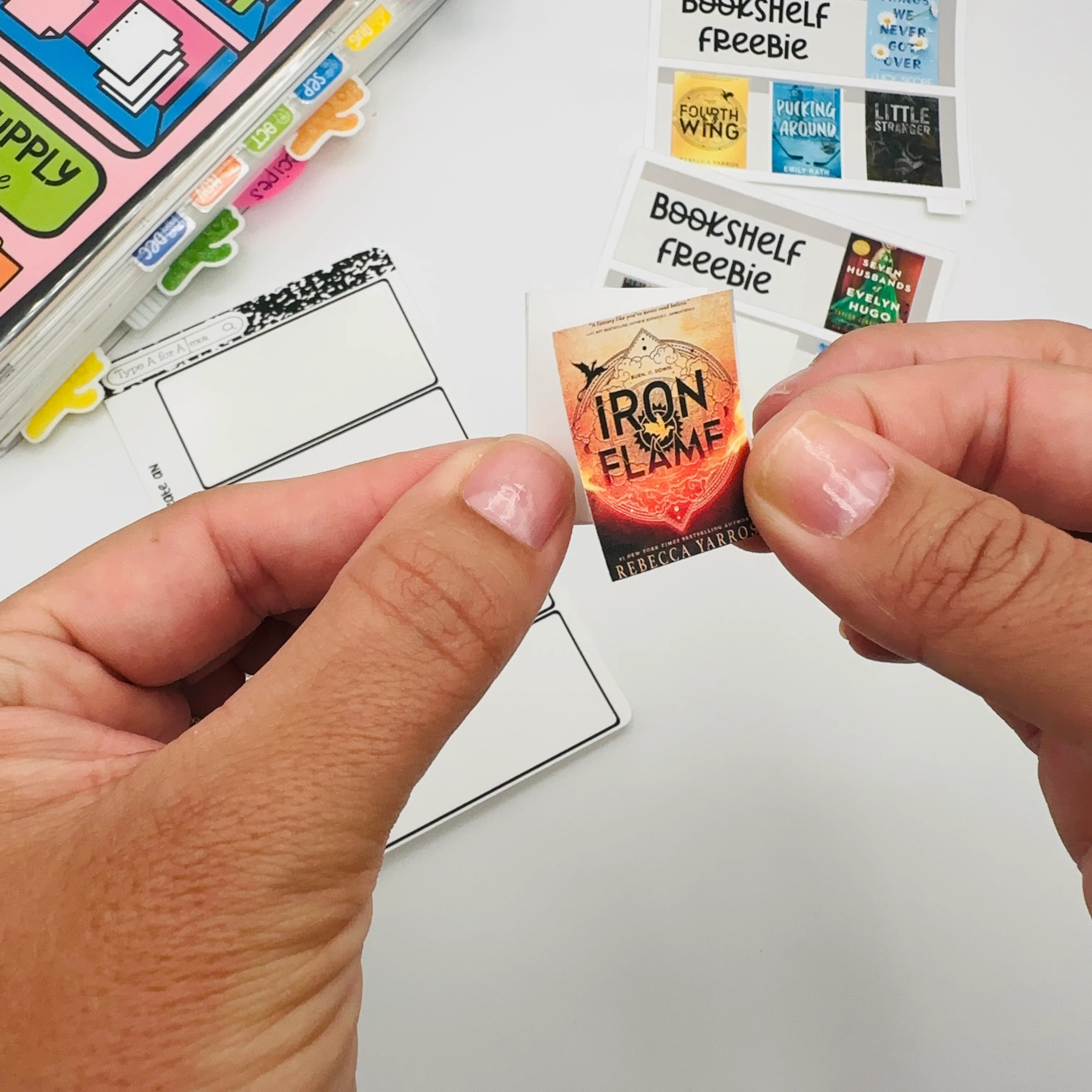Foldable Book Sticker Sheet (w/ Bookshelf Freebie Stickers!) - Image 3