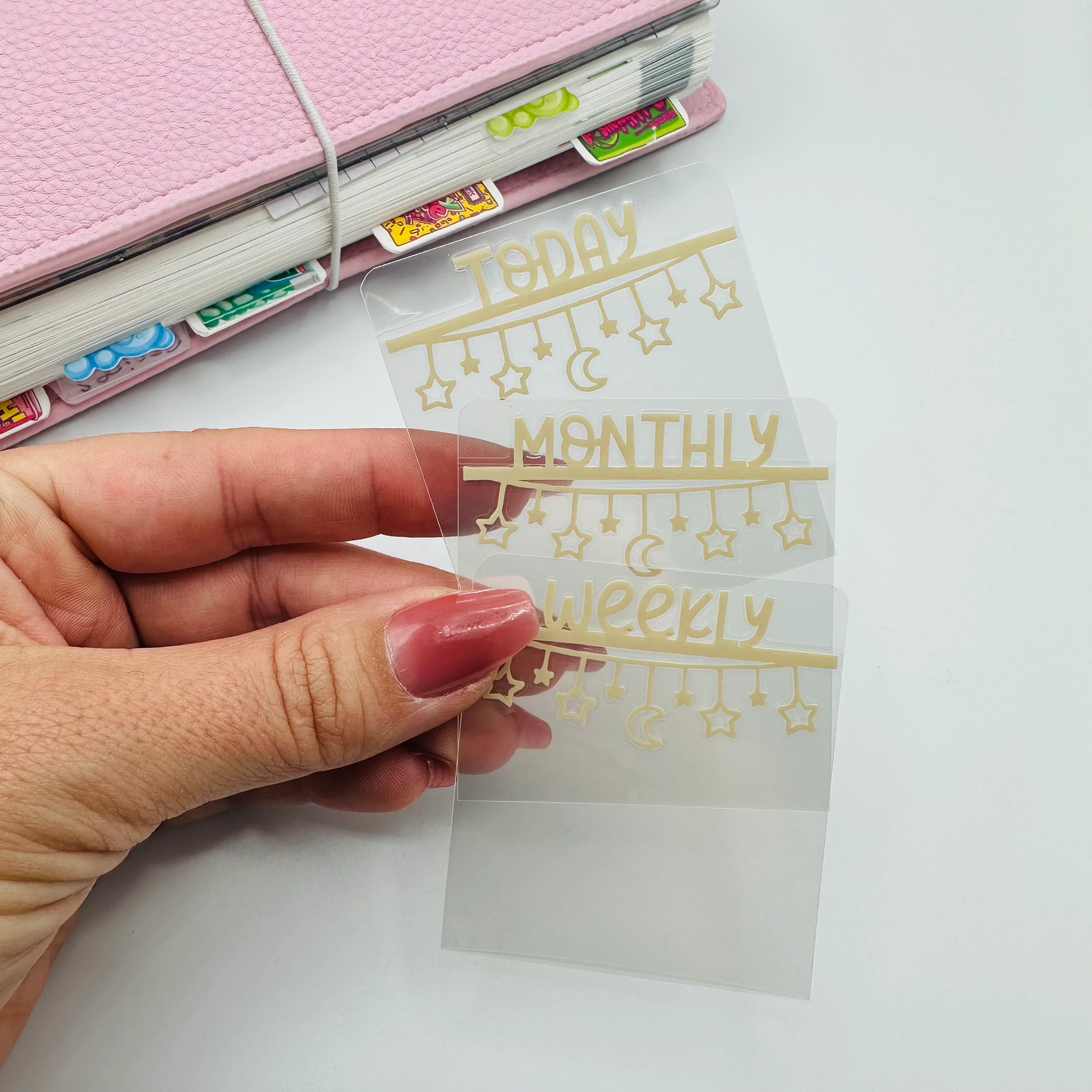 Hanging Stars Mini Tab Planner Dividers - TOP TABS - Image 3