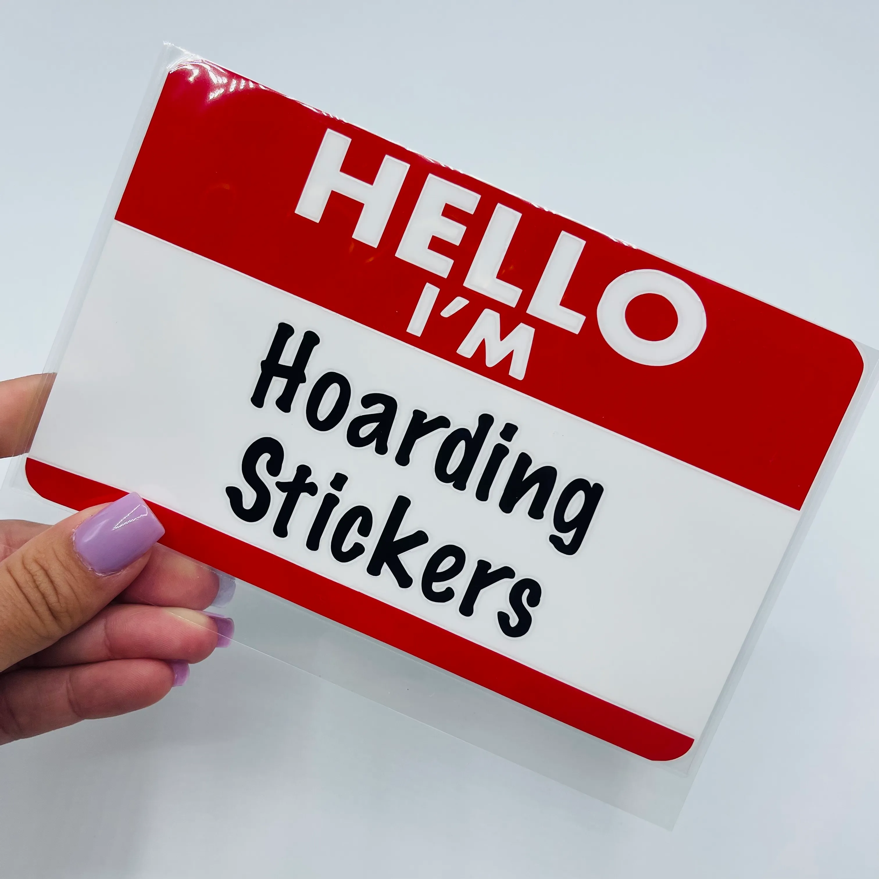 Hello Sticker Storage Pocket - Image 4
