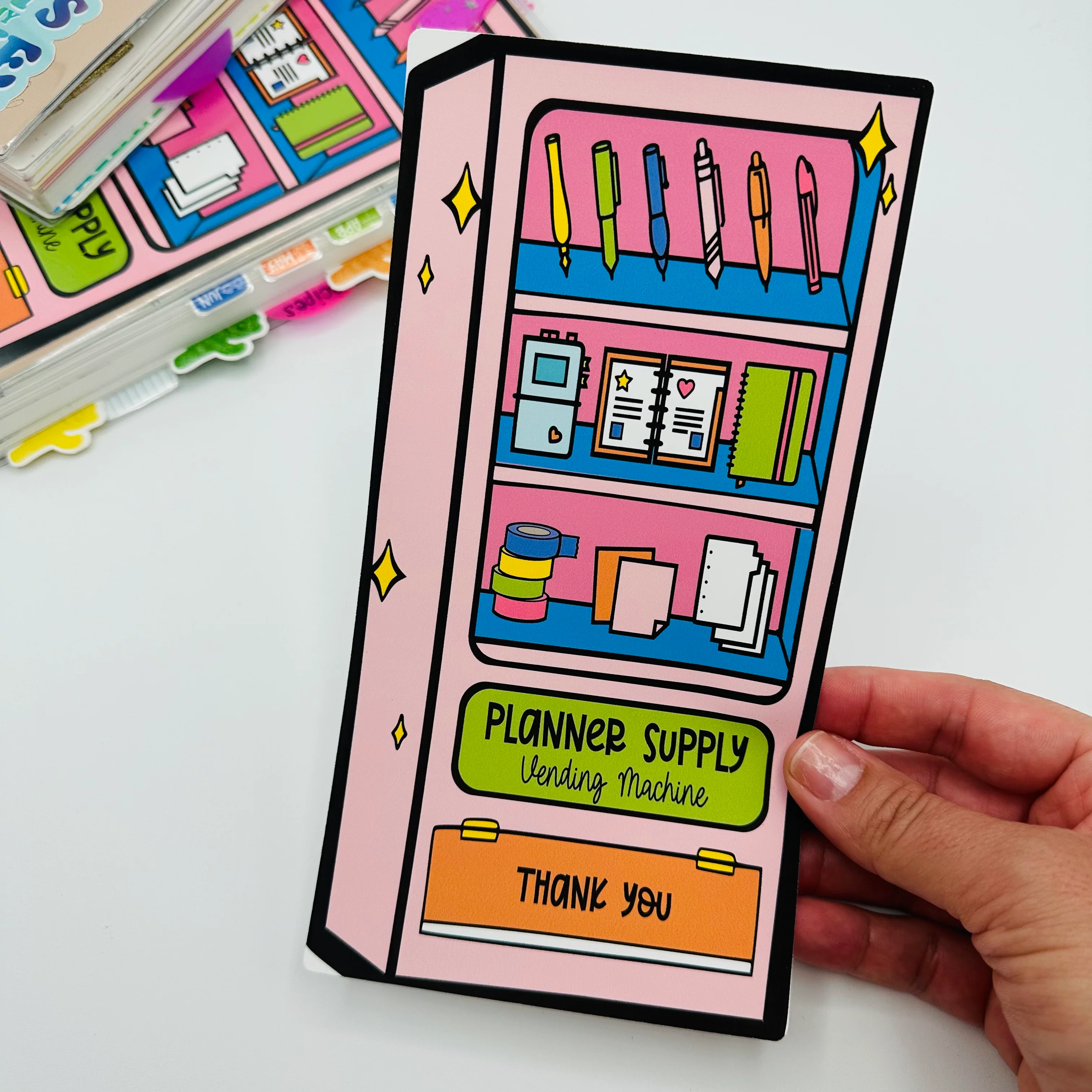 Planner Vending Machine Cover Sticker - Image 3