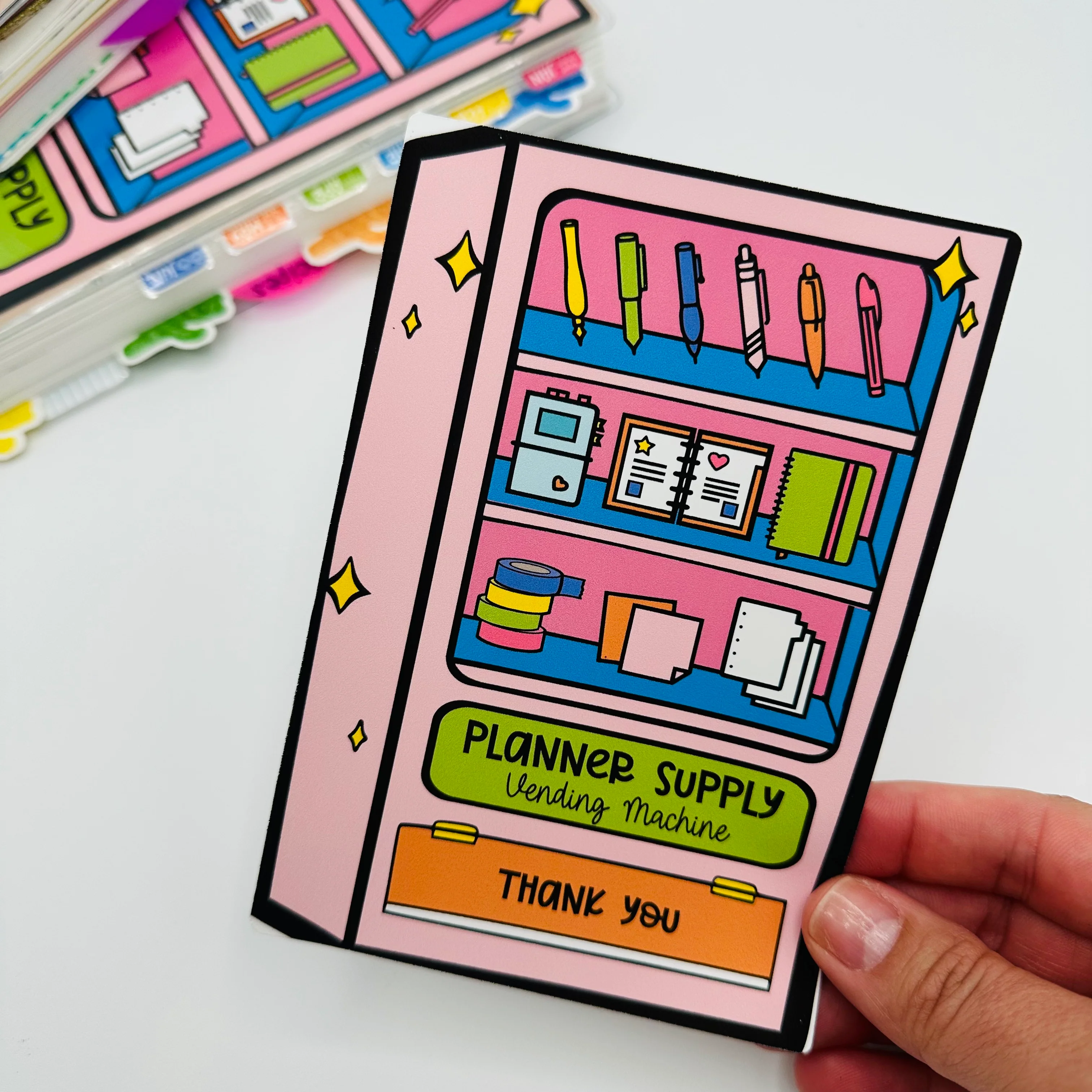 Planner Vending Machine Cover Sticker - Image 4