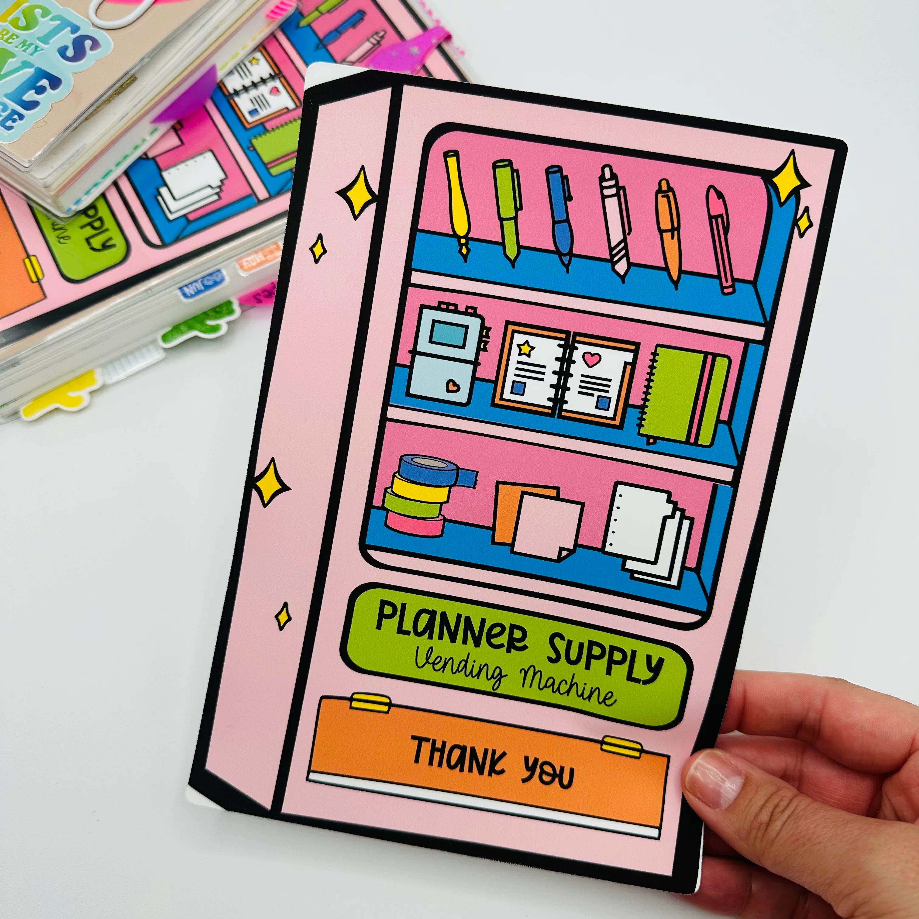 Planner Vending Machine Cover Sticker - Image 5