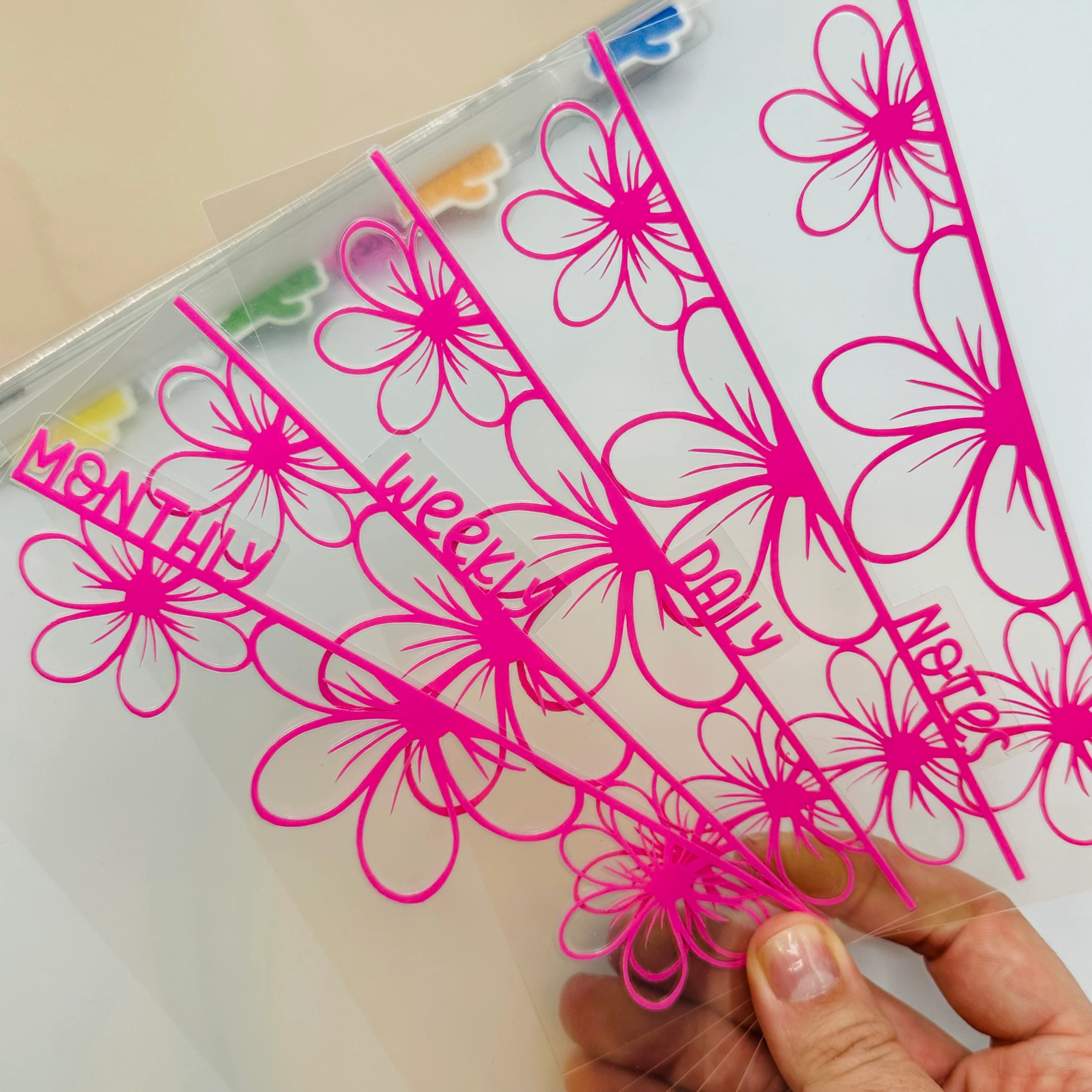 Simple Floral Dividers - SIDE TABS - Image 2