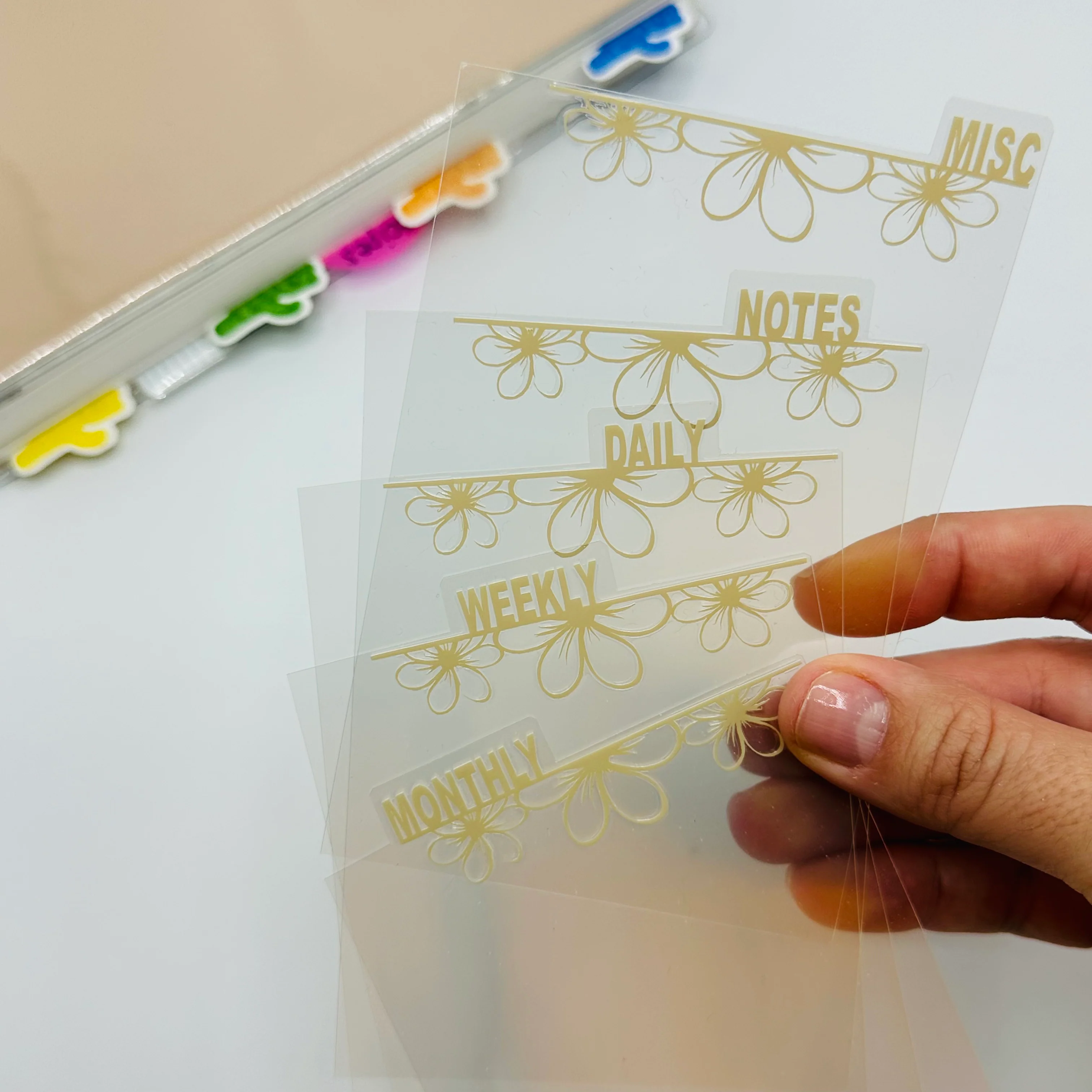 Simple Floral Dividers - SIDE TABS - Image 4