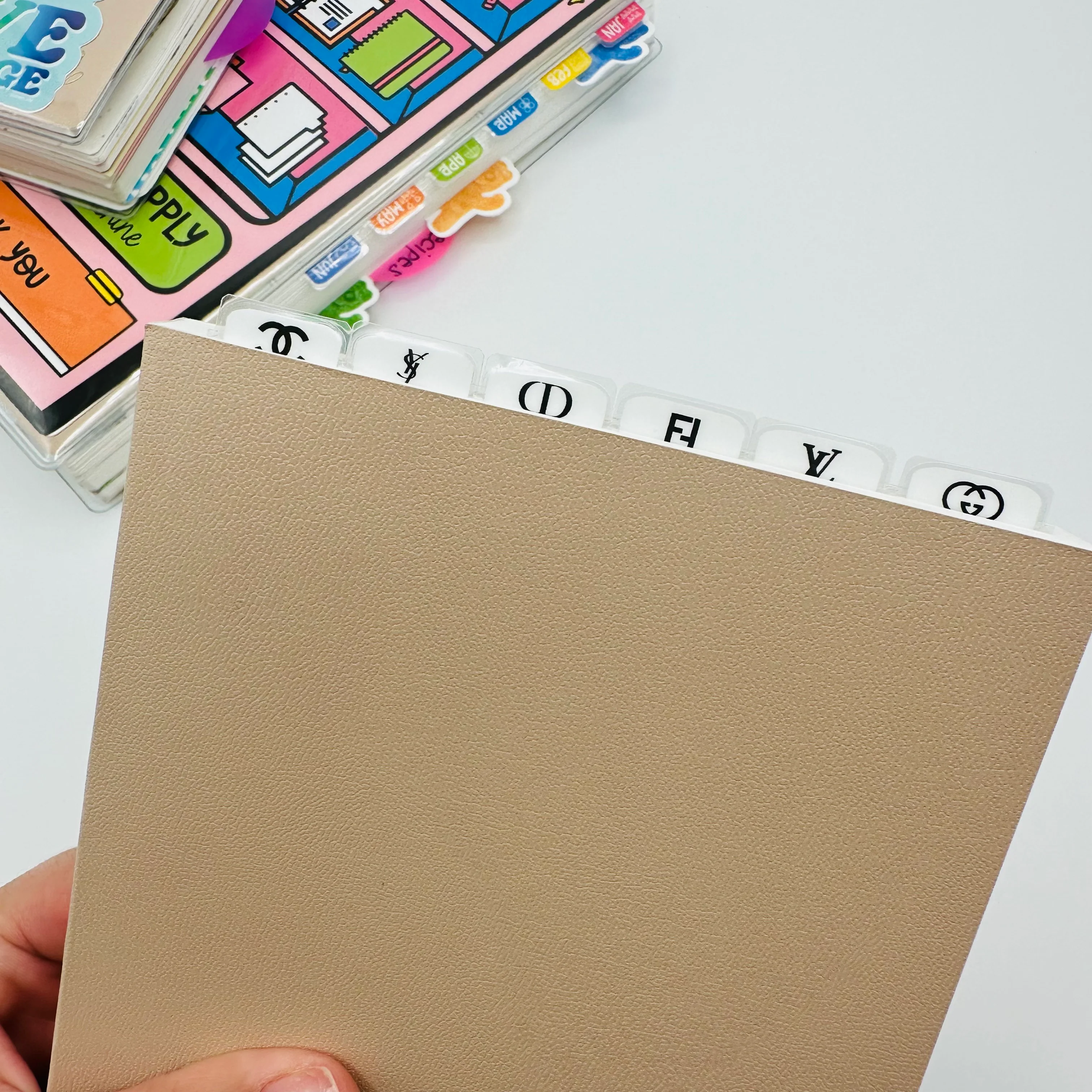 SUPER Mini Luxe Logo Tab Planner Dividers - Set of 6 - Image 5