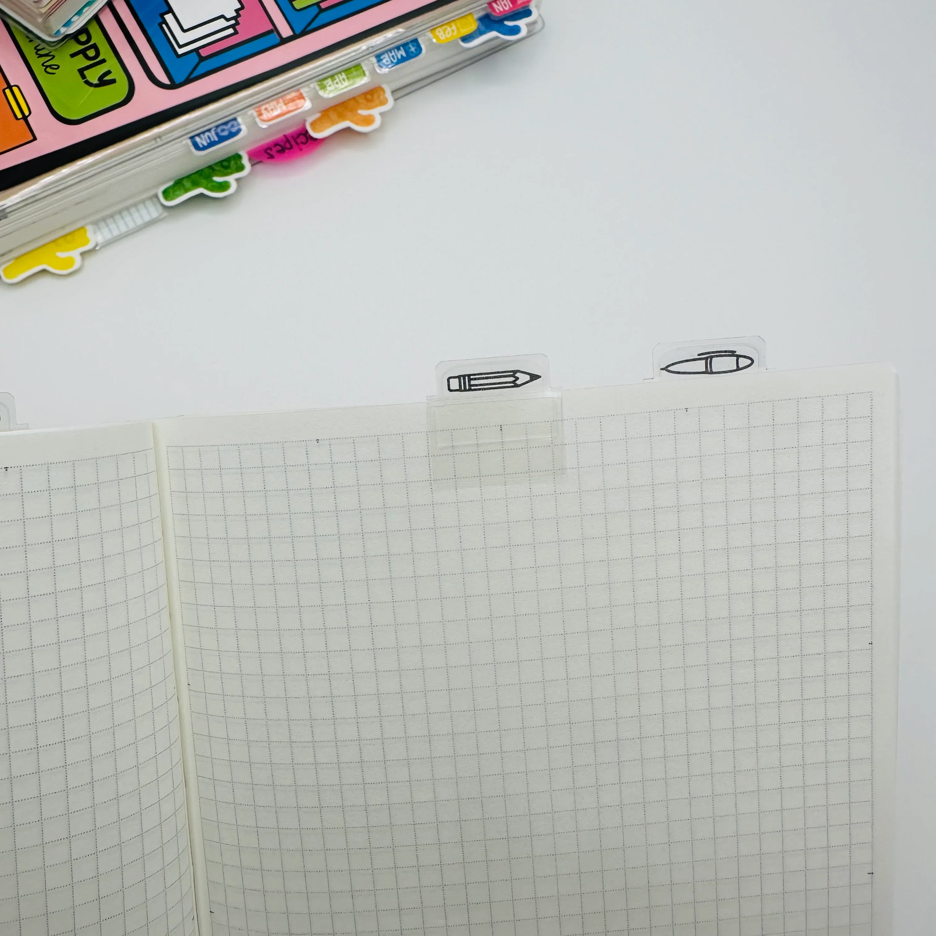 SUPER Mini Pen Doodle Tab Planner Dividers - Set of 6 - Image 6