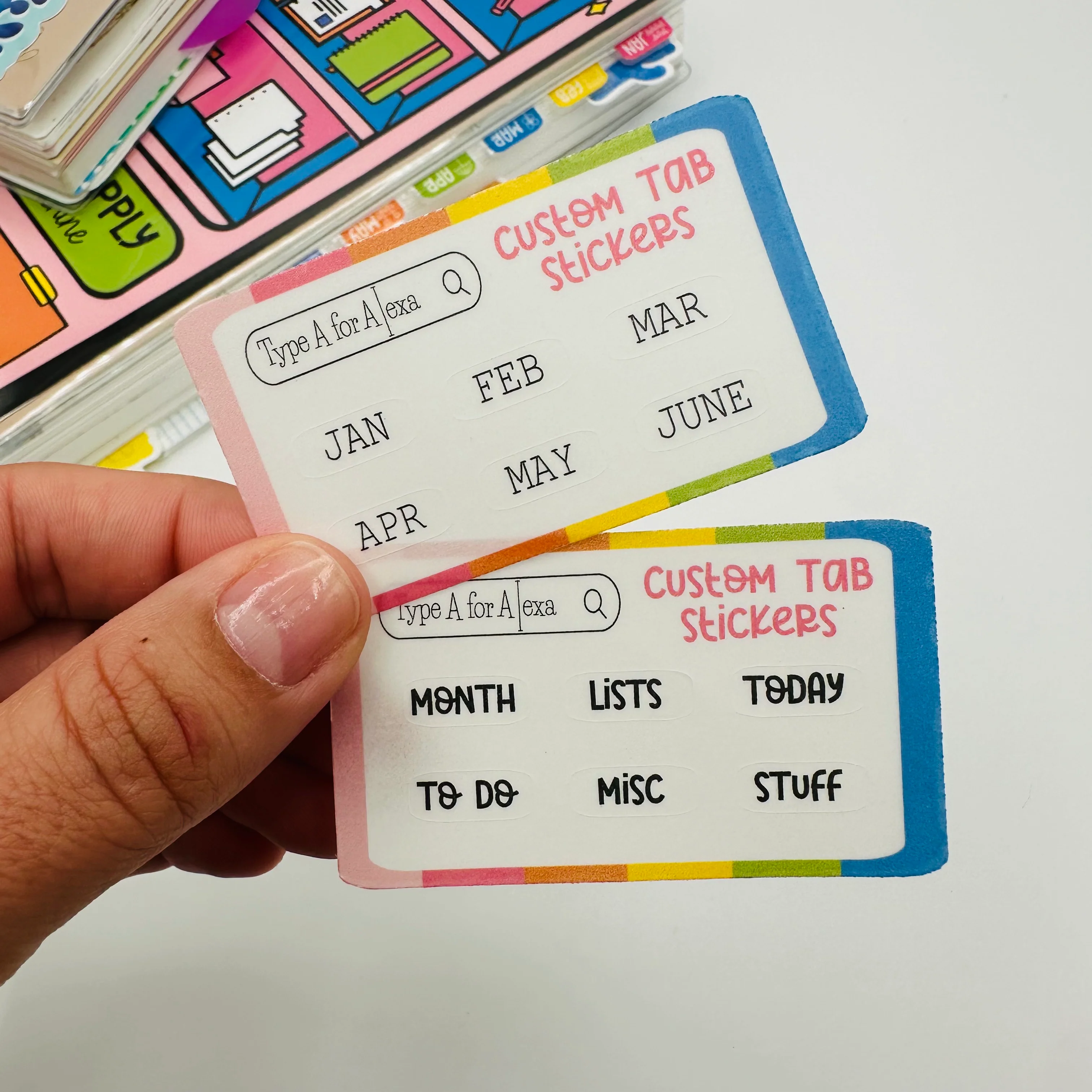 SUPER Mini Tab Planner Dividers - Set of 6 - Image 7