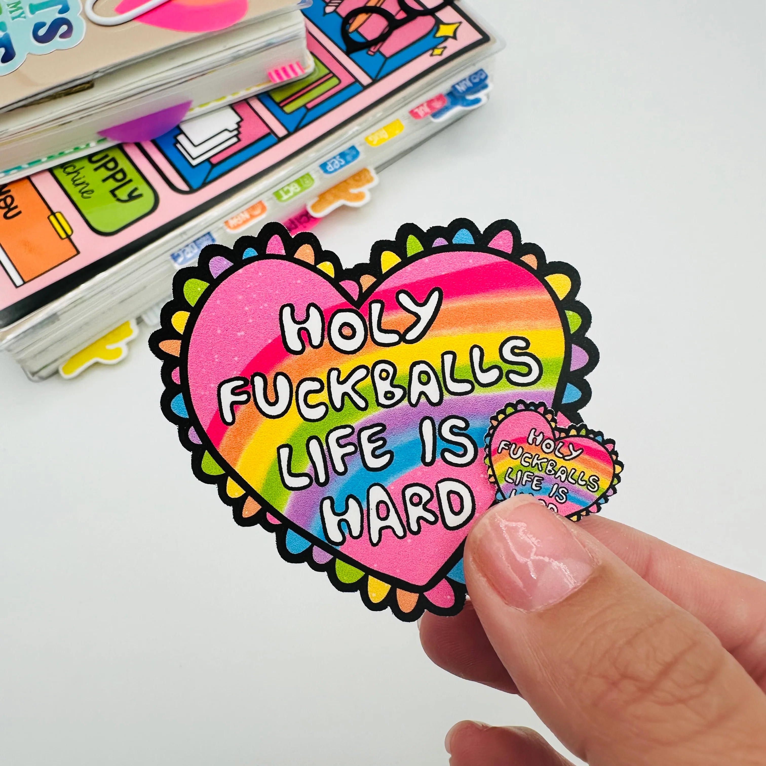 Life Is Hard Vinyl Sticker - Image 2
