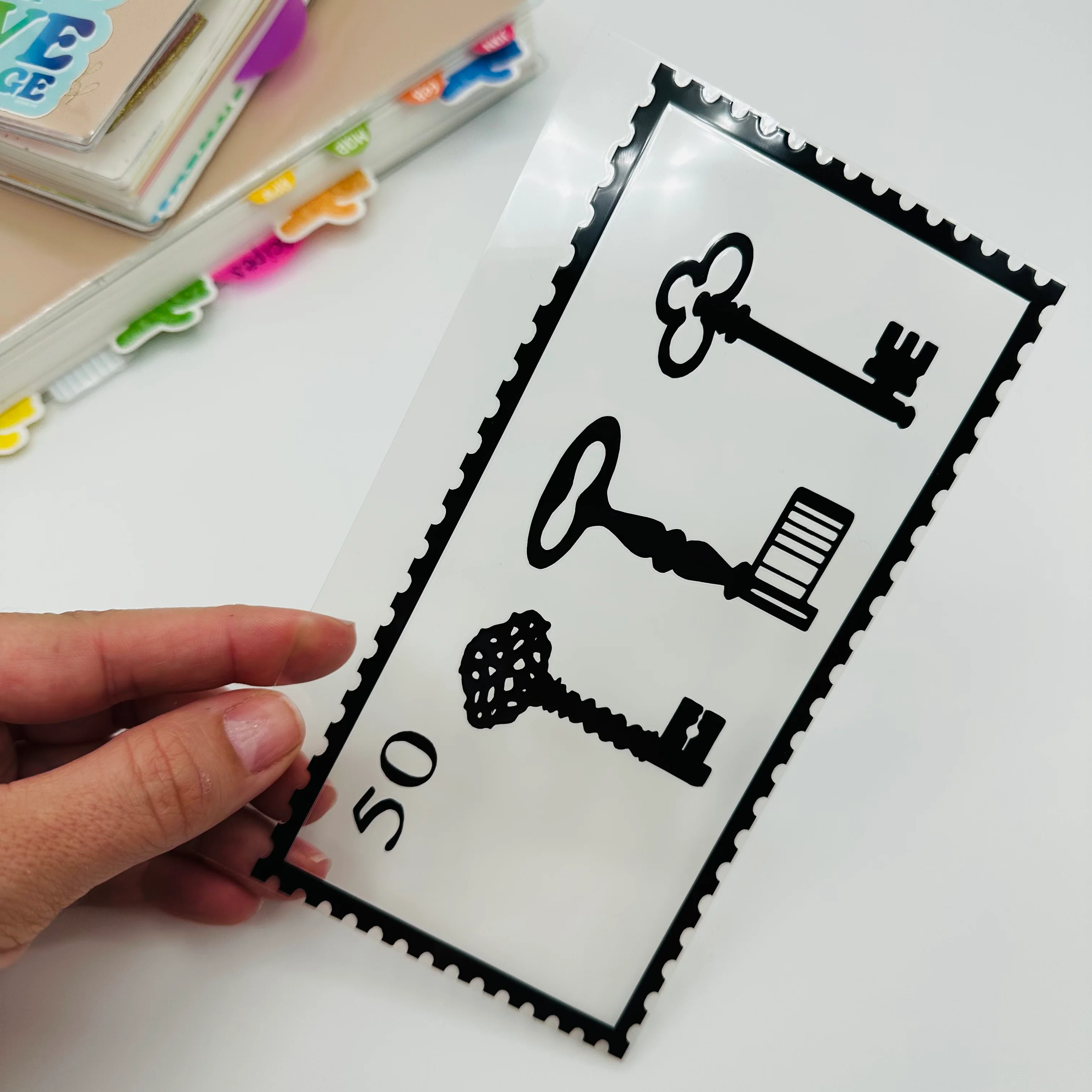 Vintage Keys Stamp Dashboard - Image 2
