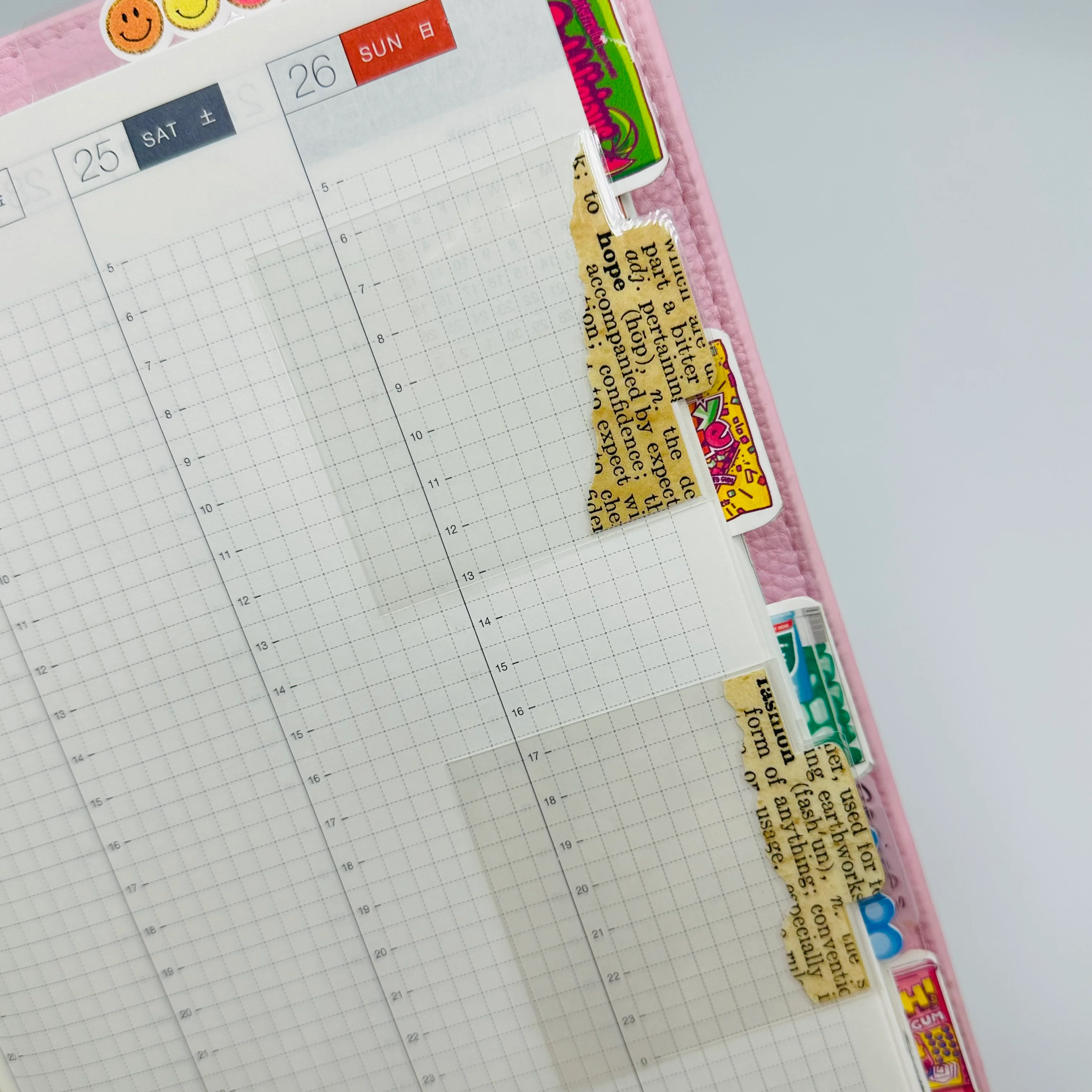 Vintage Newspaper Mini Floating Planner Dividers - Image 3